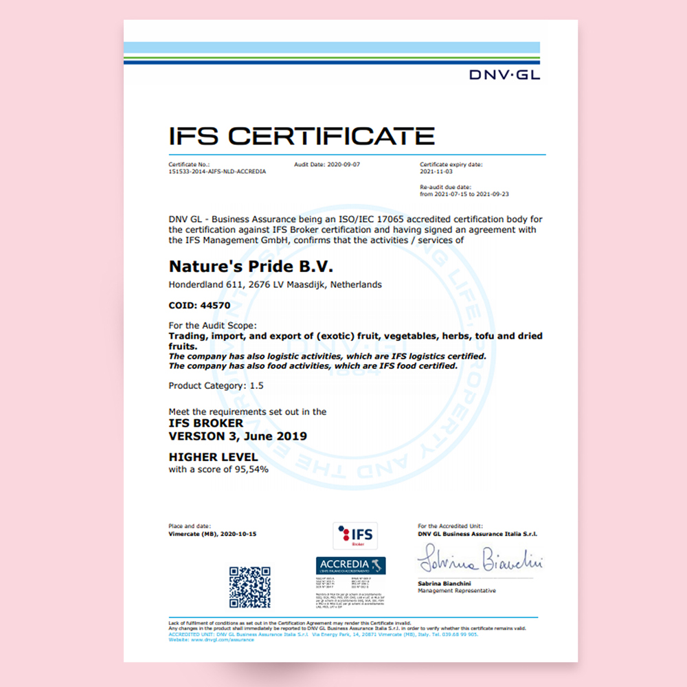 IFS Broker Certificate