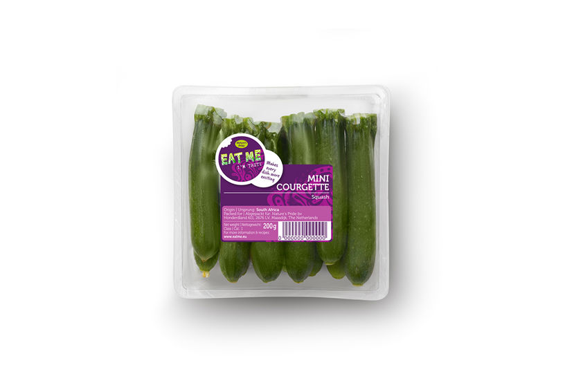 Mini Zucchini Packaging Topview
