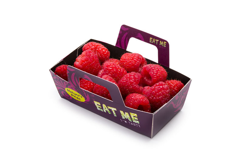 Raspberries - Cardboard box
